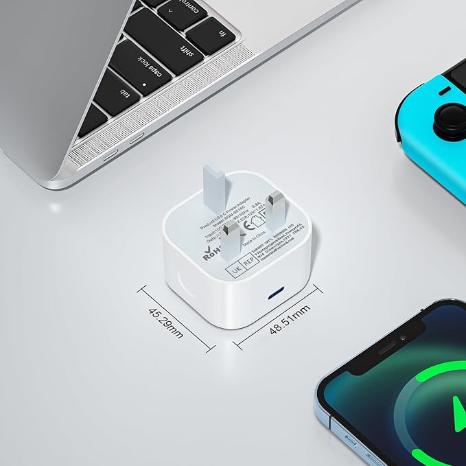 C - Plug Fast Charge for iPhones/Android Charger Plug UK